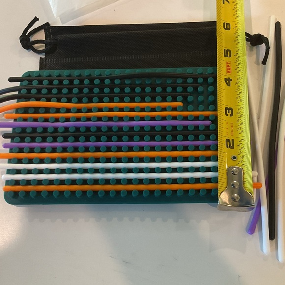 Sensory activity board silicones double sides with Storage Pouch - Picture 3 of 8